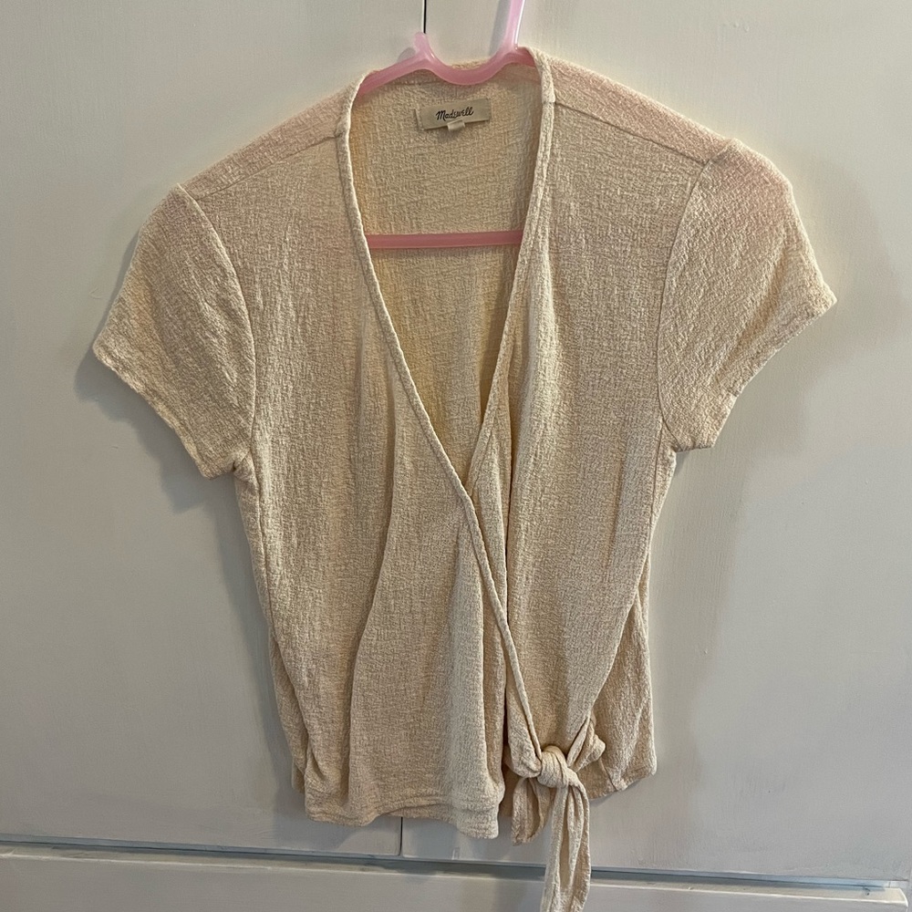 MADEWELL tee with tie at waist
